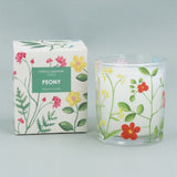 Gisela Graham 9cm Meadow Peony Scented Candle
