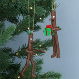 Gisela Graham 9cm Resin Stick Man Hanging Decoration - (Choice of 2)