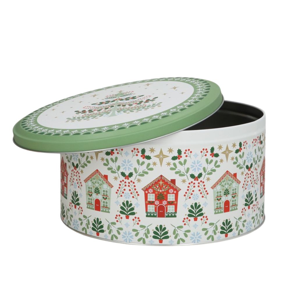 Gisela Graham Cake Tin - Alpine Houses