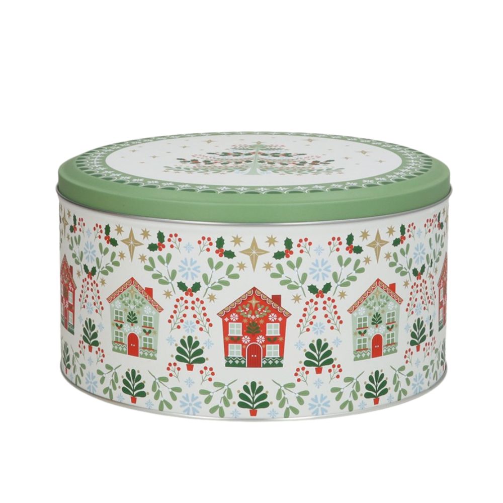 Gisela Graham Cake Tin - Alpine Houses