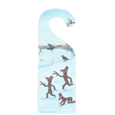 Gisela Graham Door Hanger - Stick Man Family 'Santa Stop Here'