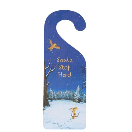 Gisela Graham Door Hanger - The Gruffalo's Child 'Santa Stop Here'