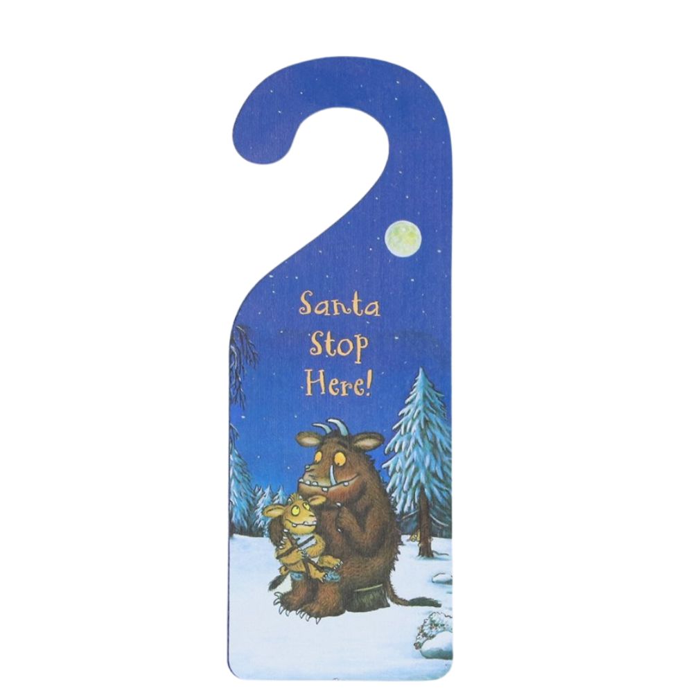 Gisela Graham Door Hanger - The Gruffalo's Child 'Santa Stop Here'