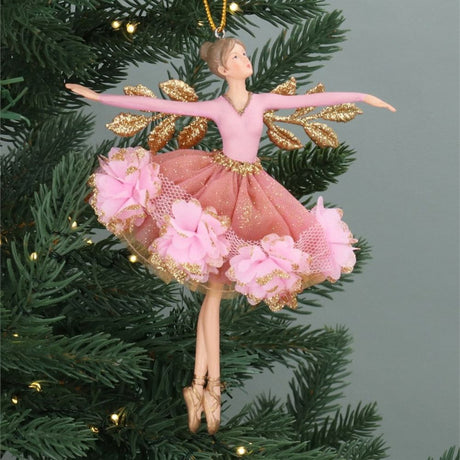 Gisela Graham Dusky Pink Floribunda Fairies (Choice of 2)