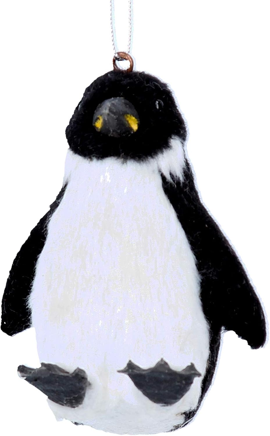 Gisela Graham Faux Fur Penguin Hanging Decoration