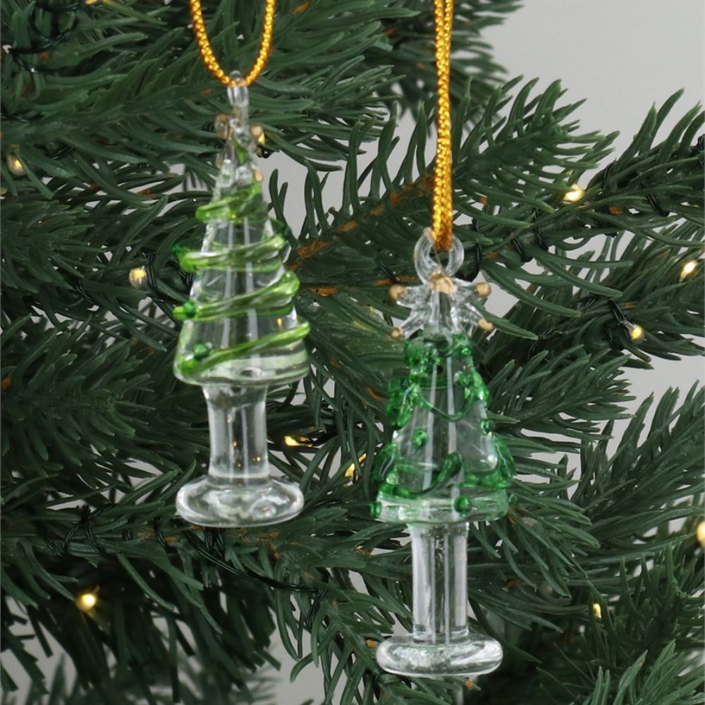 Gisela Graham Hanging Decorations - Mini Trees (Choice of 2)