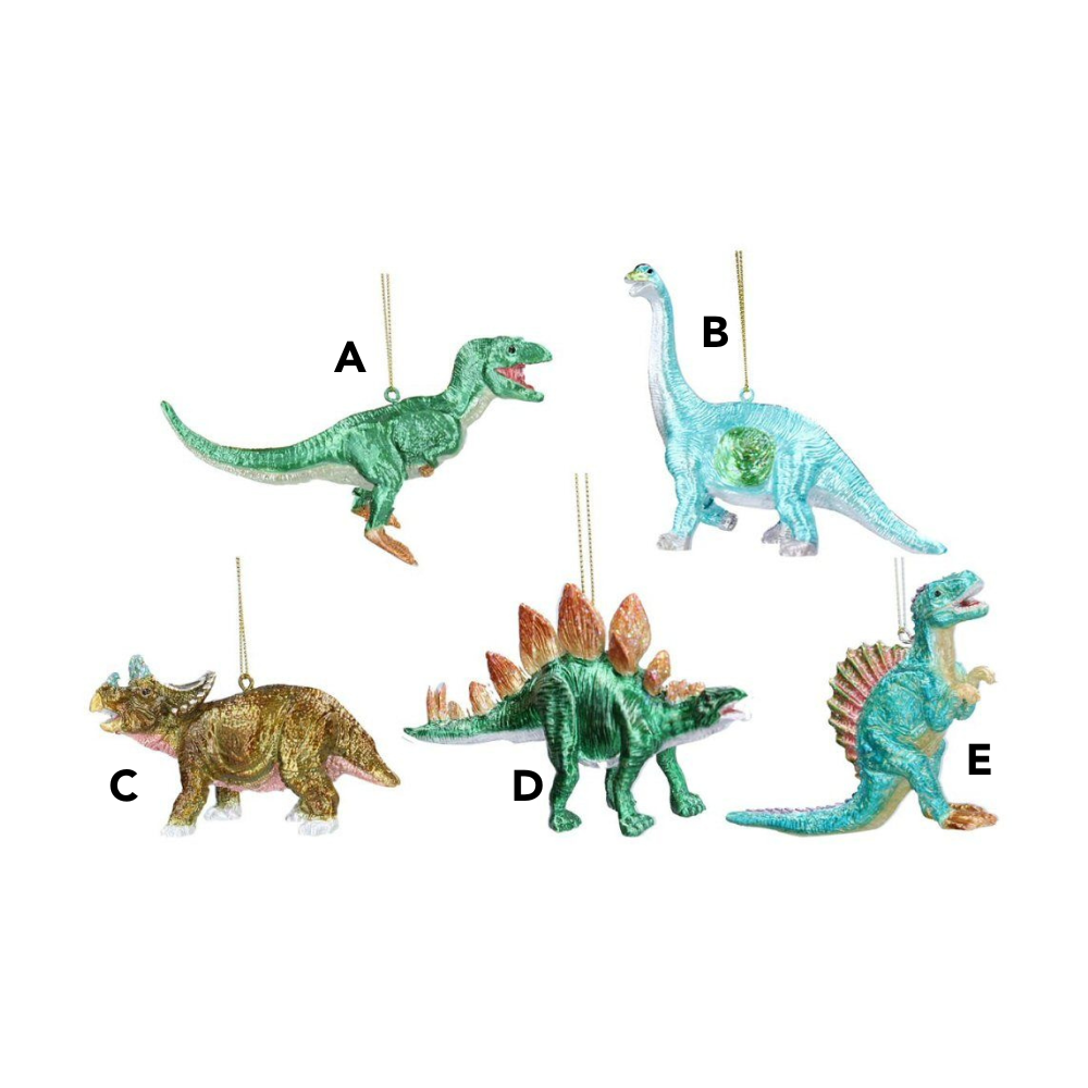 Gisela Graham Metallic Resin Dinosaur Decoration (Choice of 5)