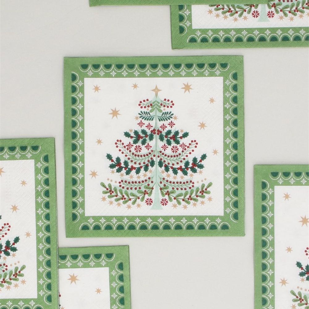 Gisela Graham Pack of 20 Napkins - Alpine