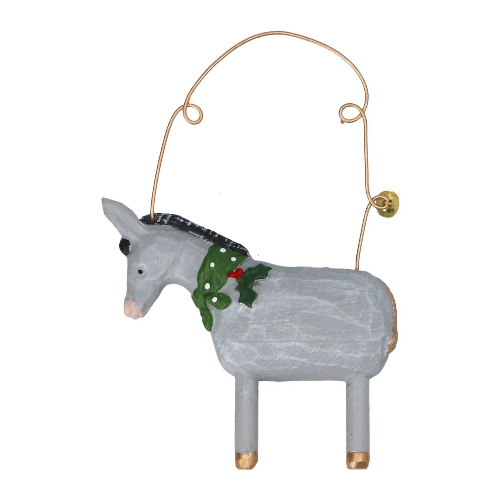 Gisela Graham Resin Donkey with Scarf Decoration
