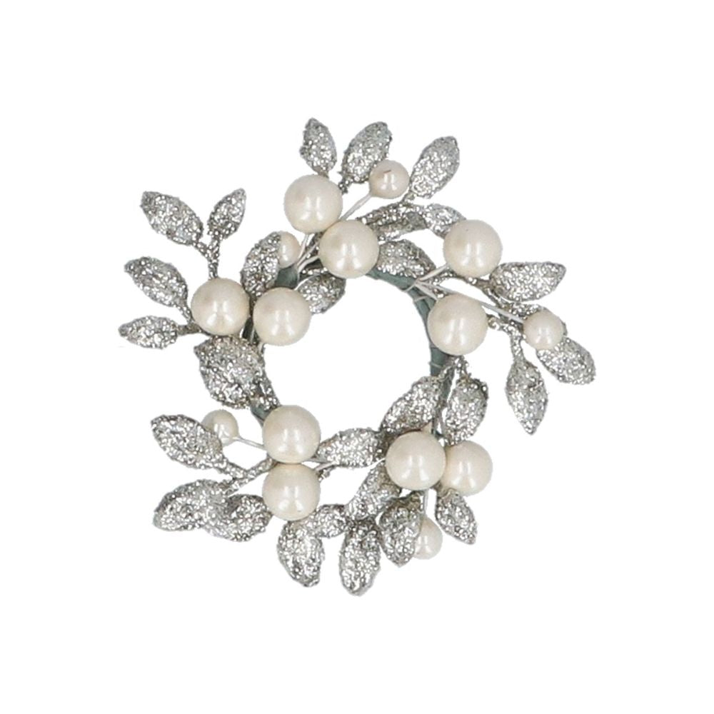 Gisela Graham Small Champagne Pearl Candle Ring
