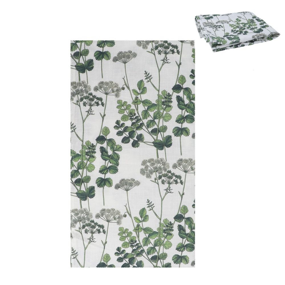Gisela Graham 240cm Spring Hedgerow Cotton Tablecloth