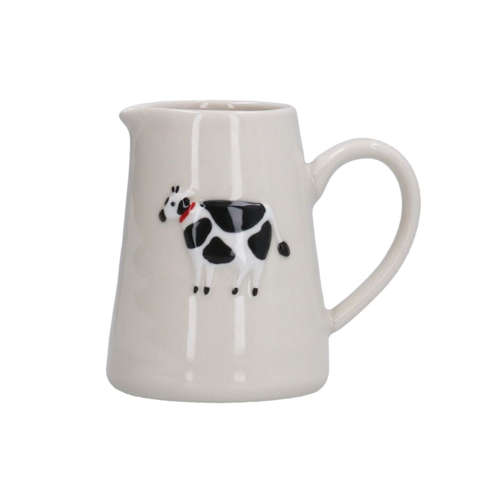 Gisela Graham Stoneware Cow Mini Jug