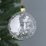 Gisela Graham The Gruffalo & Child Babys 1st Christmas Bauble - Clear