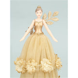 Gisela Graham Tree Topper - Gold Fairy with Dahlia Band