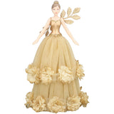 Gisela Graham Tree Topper - Gold Fairy with Dahlia Band