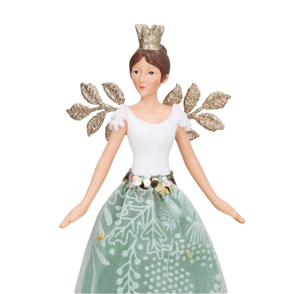 Gisela Graham Tree Topper - Winter Palace Green Angel