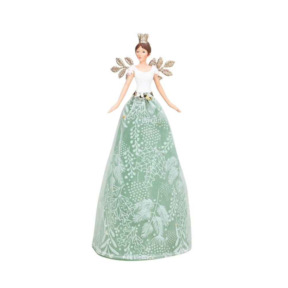Gisela Graham Tree Topper - Winter Palace Green Angel