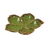 Gisela Graham Trinket Plate - Green Reactive Hibiscus, Medium