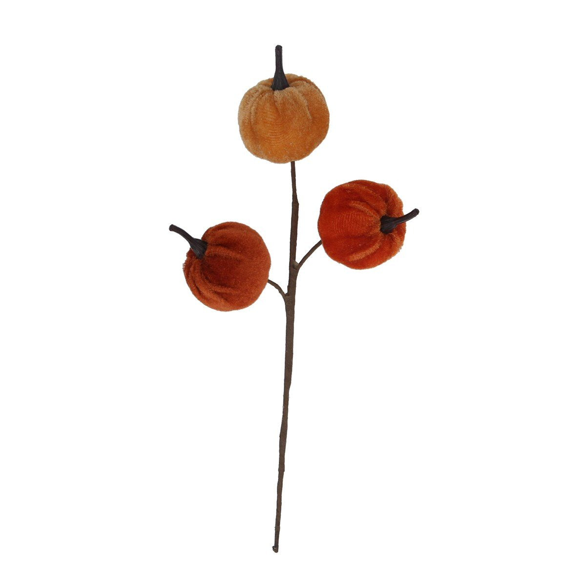 Gisela Graham Velvet Pumpkin Pick