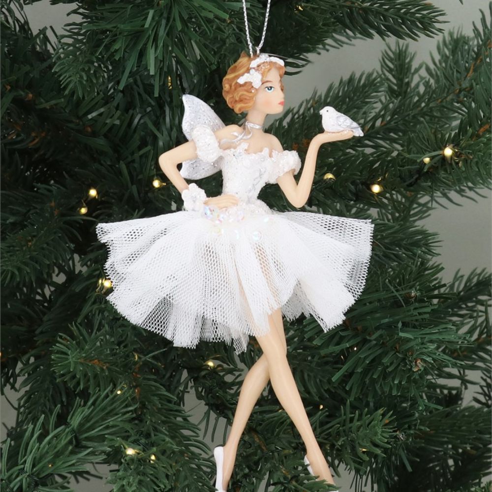 Gisela Graham  - White Fairies with Butterflies (Choice of 3)