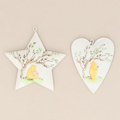 Gisela Graham Winnie-The-Pooh & Piglet Star or Heart (Choice of 2)