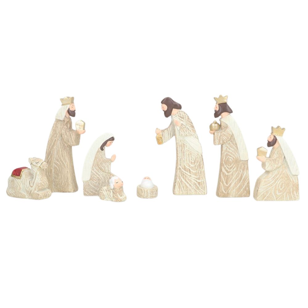 Gisela Graham Wood Effect Nativity