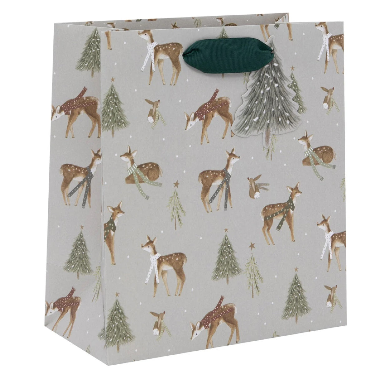 Glick 22cm Christmas Present Gift Bag Deer