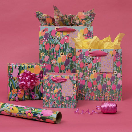 Glick Large Gift Bag, Tulip Meadow