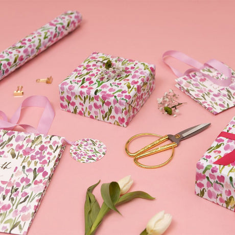 Glick Small 'With Love' Gift Bag, Tulip Tales
