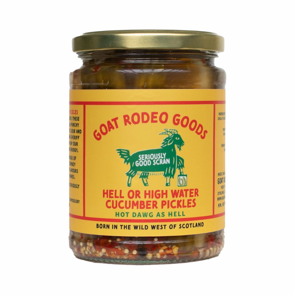 Goat Rodeo 500g Hell or High Water Cucumber Hot Dog Pickles