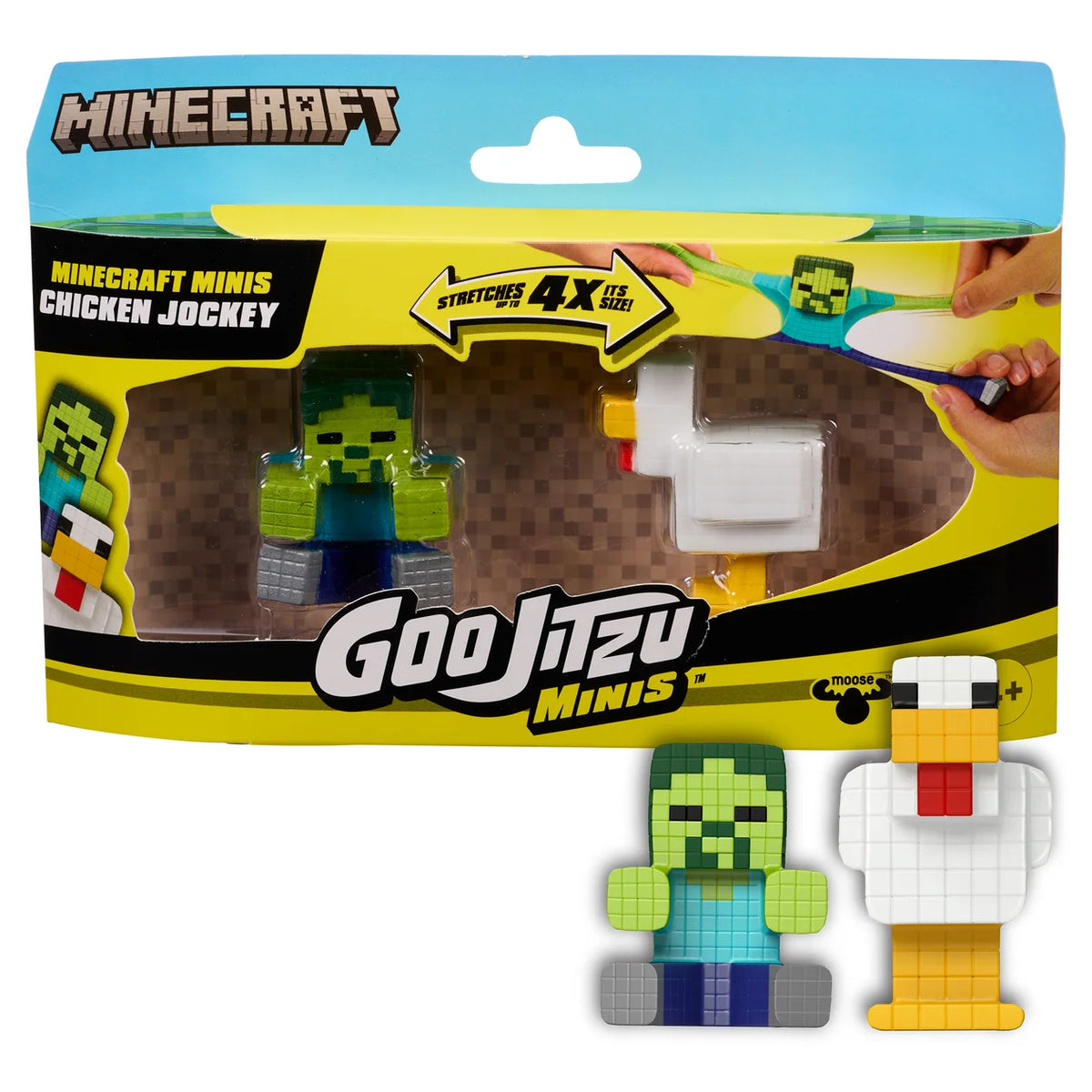 Goo Jitzu Minecraft Minis Zombie & Chicken (2 Pack)