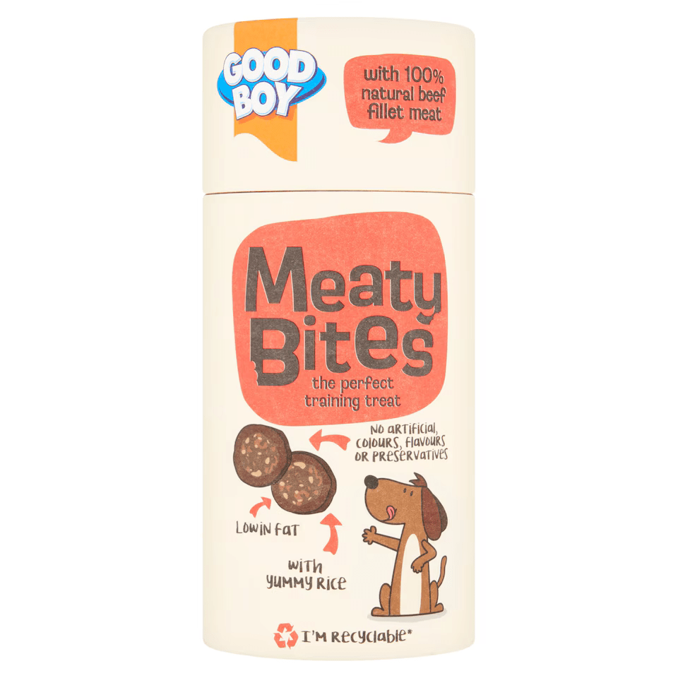 Good Boy 70g Meaty Bites Beef & Rice Dog Treats - Old Railway Line Garden Centre