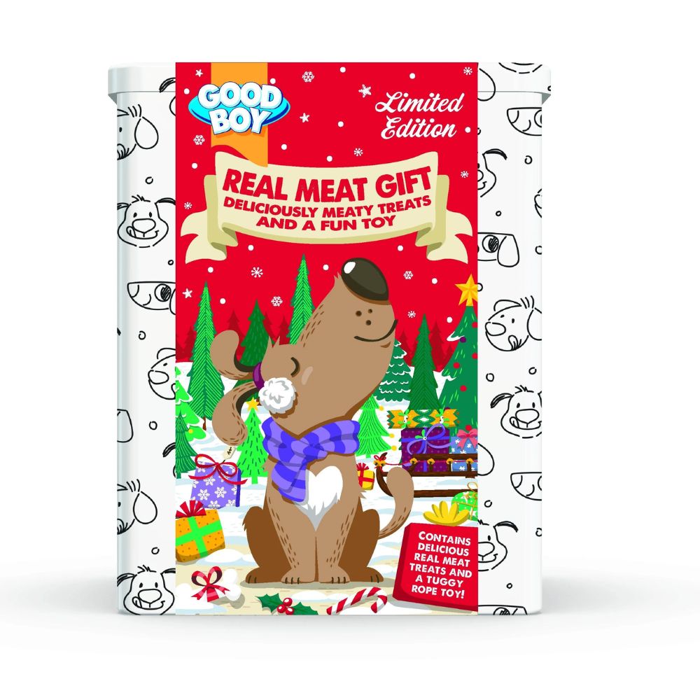 Good Boy 165g Real Meat Christmas Gift Tin for Dogs