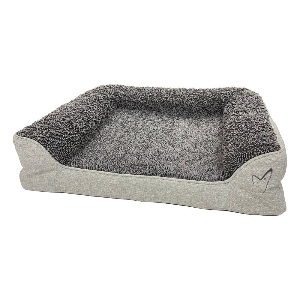 Gor Pets Noodle Soft Machine Washable Dog Bed - X-Large - Grey - Old Railway Line Garden Centre