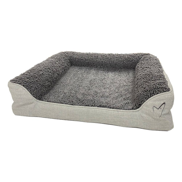 Gor Pets Noodle Soft Machine Washable Dog Bed - X-Large - Grey - Old Railway Line Garden Centre