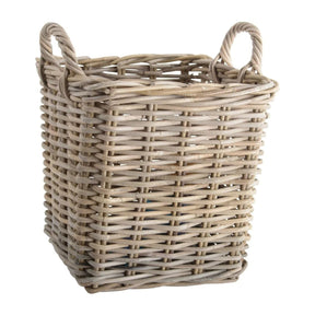 Grand Illusions 30cm Square Kubu Small Log Basket - Old Railway Line Garden Centre
