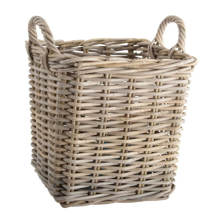 Grand Illusions 30cm Square Kubu Small Log Basket - Old Railway Line Garden Centre