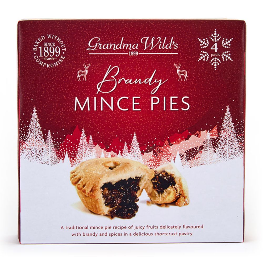 Grandma Wild's Brandy Mince Pies 4 Pack