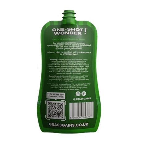 Grass Gains 1 Litre (100m2) One Shot Wonder Liquid Feed - Old Railway Line Garden Centre