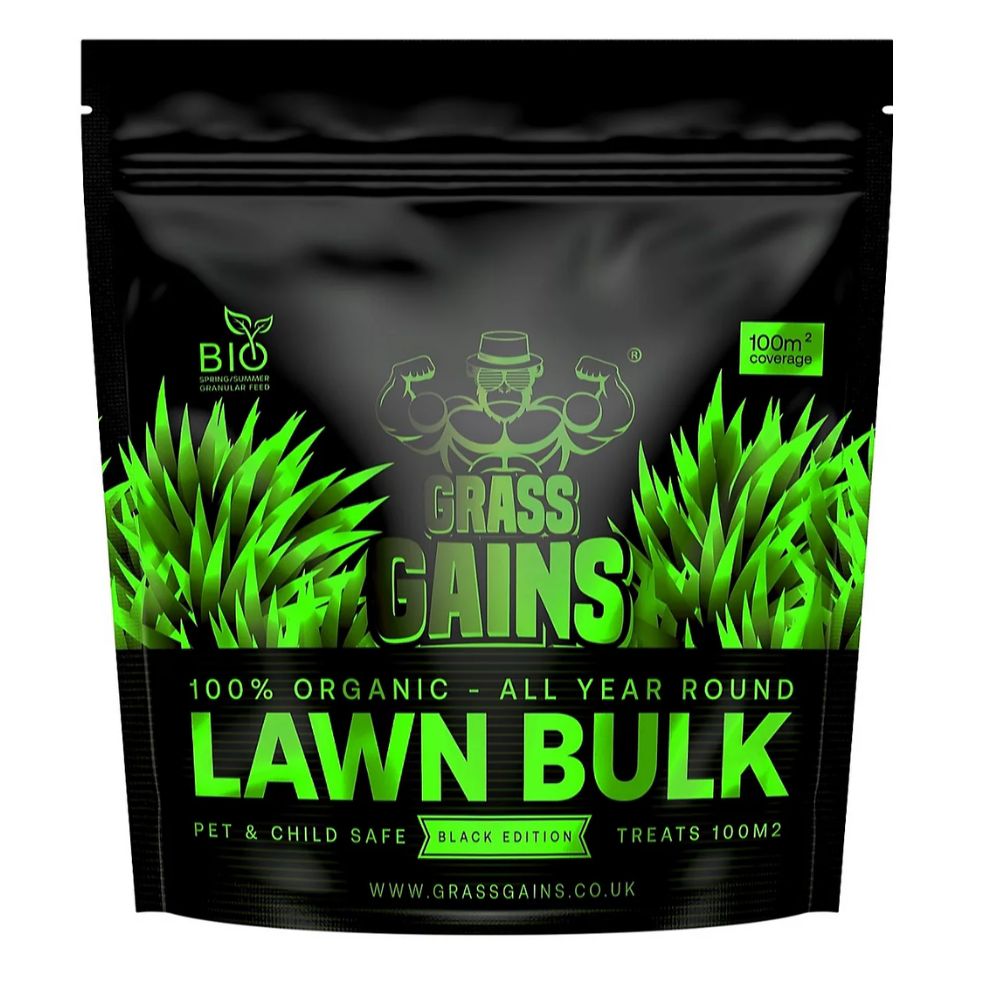 Grass Gains 2.5kg (100m2) Lawn Bulk Feed - Black Edition