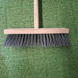 Green Key Paving Brush Long Wooden Handle - Old Railway Line Garden Centre
