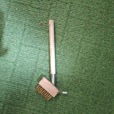 Green Key Paving Brush Short Wooden Handle - Old Railway Line Garden Centre