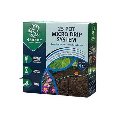 Greenkey 25 Pot Micro Drip Irrigation System Automatic Watering Kit - Old Railway Line Garden Centre
