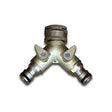 Greenkey Brass Hose Fittings (3/4" ‘Y’ Tap Connector with 1/2" Adaptor) - Old Railway Line Garden Centre