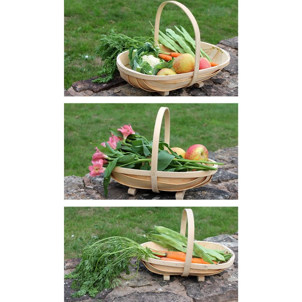 GreenKey Large Wooden Trug - Old Railway Line Garden Centre