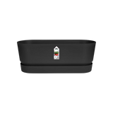 Elho 50cm Living Black Greenvillle Long Trough Planter