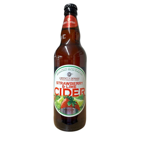 Gwynt y Ddraig Strawberry & Lime Cider - Old Railway Line Garden Centre