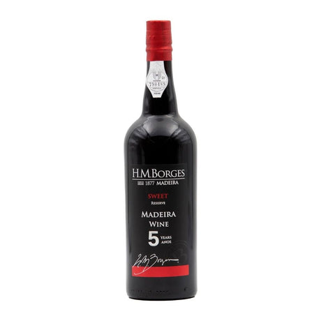 H M Borges 75cl Reserve 5 years Full Rich Madeira Wine - Old Railway Line Garden Centre