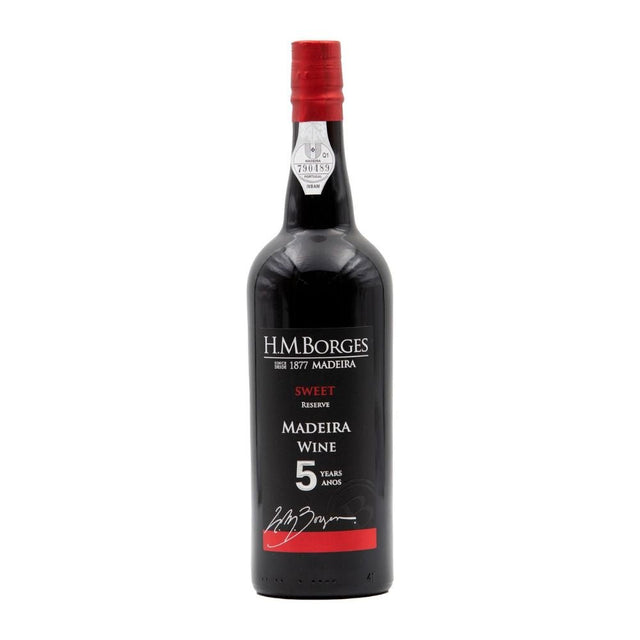 H M Borges 75cl Reserve 5 years Full Rich Madeira Wine - Old Railway Line Garden Centre
