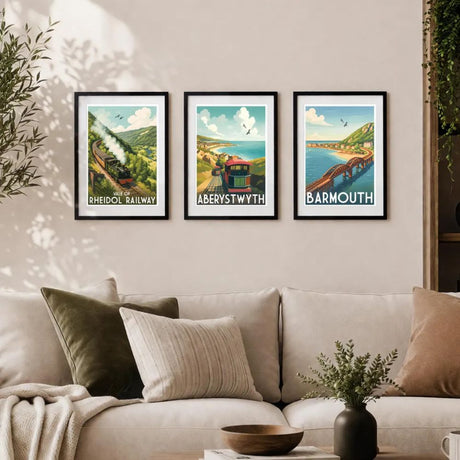 Hafod Hardware A3 'Llandrindodd' Vintage Travel Tourism Print - By TLJ